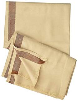 Stylesindia Herren Winterschal gewebt, elegant, einfarbig, warm, Lohi-Stolen (88,9 x 177,8 cm), almond, Large von Stylesindia