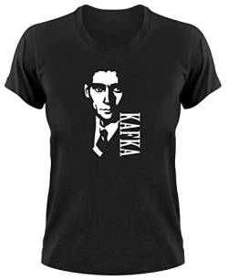 Franz Kafka T-Shirt, schwarz Ladies, S von Styletex23