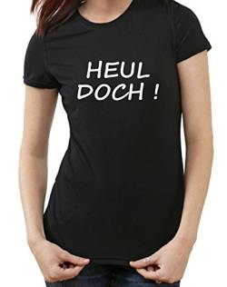 Heul doch Fun Ladies T-Shirt Funshirt Spruch Memme, schwarz, L von Styletex23