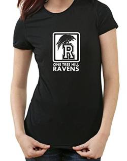 One Tree Hills Ravens T-Shirt Fanshirt, Logo, Schwarz Ladies, M von Styletex23