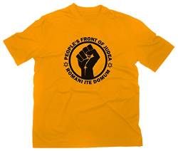 People's Front of Judea Romani ITE Domum Logo T-Shirt, XL, gelb von Styletex23