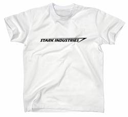 Stark Industries Logo T-Shirt, Iron Man, M, Weiss von Styletex23