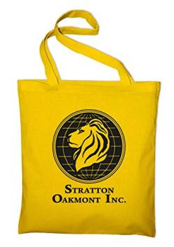 Styletex23 Stratton Oakmont Inc Logo Jutebeutel Baumwolltasche, gelb von Styletex23