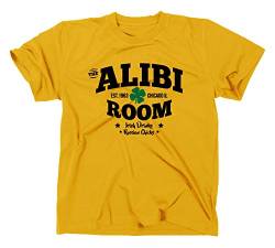 The Alibi Room Bar Fan Logo T-Shirt, XXL, gelb von Styletex23
