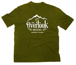 The Overlook Hotel Shining Logo T-Shirt, L, Oliv von Styletex23