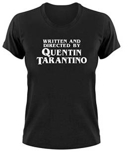 Written and Directed by Quentin Tarantino Fan T-Shirt, S, Ladies schwarz von Styletex23