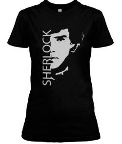 Stylotex Damen/Girlie T-Shirt Sherlock, Farbe:schwarz, Größe:S von Stylotex