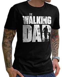 Stylotex Lustiges Herren Männer T-Shirt Basic | The Walking Dad | Geschenk für werdende Papas, Größe:M, Farbe:schwarz (4100) von Stylotex