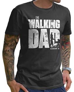 Stylotex Lustiges Herren Männer T-Shirt Basic | The Walking Dad | Geschenk für werdende Papas, Größe:XL, Farbe:Darkgrey (4101) von Stylotex
