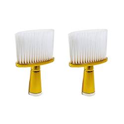 SuanQ 2X Weiche Haar Bürste Hals Gesicht Tuch Friseur Haar Schneiden Reinigung Bürste für Friseur Friseur Werkzeuge-Gold von SuanQ