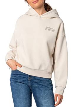 Sublevel Damen Basic Pullover Hoodie mit Mini-Print Light-beige S von Sublevel