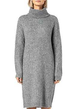 Sublevel Damen Rollkragen Strickkleid Dark-Grey S/M von Sublevel