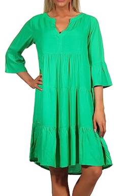 Sublevel Damen Viskose Mini Kleid LSL-413 Bright Green L von Sublevel