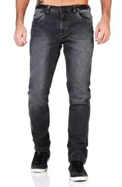 Sublevel Herren Jeans Hose ASJohn Regular LSL-472 gerades Bein Grey Denim G124 W34 von Sublevel