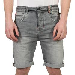 Sublevel Kurze Herren Jeans mit Stretch, Bermuda Hose, Farbe:Grau, Größe Hosen:31W von Sublevel