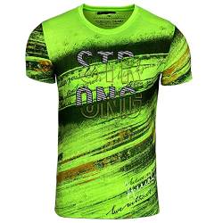 Subliminal Mode BX2278 Herren-T-Shirt, zweifarbig, Strong, kurzärmlig, grün, XXL von Subliminal Mode
