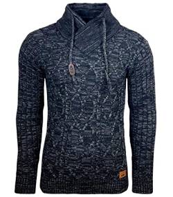 Subliminal Mode Herren Pullover mit Schalkragen BX292, Schwarz , XX-Large von Subliminal Mode