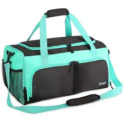 Sucipi Sporttasche Reisetasche Damen Herren mit Schuhfach & Nassfach Weekender Tasche Wasserdicht für Fitness Sport Training Reise als Gym Bag Schwimmtasche Strandtasche Saunatasche Grün von Sucipi