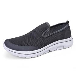 Sudychen Slip On Sneakers Herren Damen Schwarz Atmungsaktiv Mesh Sportschuhe Leichte Freizeitschuhe Bequem Turnschuhe Sommer Outdoor Jogging Fitness Schuhe von Sudychen