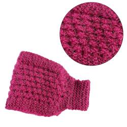 2-in-1-Ohrenschützer Für Damen Gestricktes Haarband/Nackenwärmer Süßes Breites Damen Stirnband Einfarbig Elastisch Für Den Winter Warm Halten Mütze Gestricktes Stirnband Und Haarband Und von SueaLe