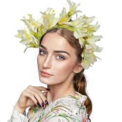 Braut Für Hochzeit Blumen Stirnbänder Braut Blumen Stirnbänder Frauen Blumengirlanden Haarkranz Blumen Stirnbänder Für Frauen von SueaLe