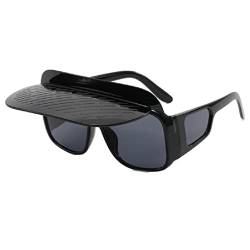 Dicke Vintage Sonnenbrille Mit Visier Street Style Mehrfarbige Vintage Sonnenbrille Futuristische Sonnenbrille Übergroße Sonnenbrille Für Damen Der 90er Jahre von SueaLe