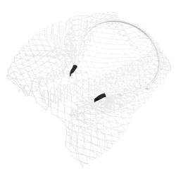 Harte Stirnbänder Breites Rutschfestes Schleier Haarband Für Damenauftritte Stirnband Haarnadel Haarschmuck Spitzen Stirnband von SueaLe