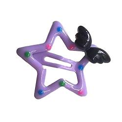 Kinder Haarnadel Einfarbig Geometrische Flügel Stern Clip Student Gebrochenes Haar Zubehör Elegante Haarspange Kopfschmuck Fünfzackiger Flügel Stern Seitenclip Für Haare von SueaLe