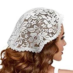 Sommer Spitzen Haarband Für Frauen Rundes Haartuch Haartuch Stirnband Bandanas Weibliches Haarteil Elegante Dekoration Vintage Haarbandanas Damen Kopfbedeckung von SueaLe