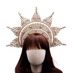 SunGoddess Stirnband Für Braut Haarband Hochzeit Brautdusche Haarreif Weiblicher Haarreif Eleganter Kirchen Kopfschmuck Party Stirnband von SueaLe