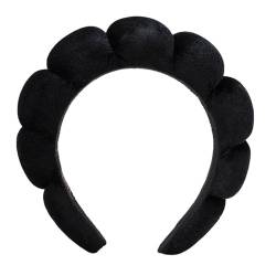 Weiches Schwamm Stirnband Für Frauen Und Mädchen Rutschfestes Gesichtswasch Stirnband Make Up Hairhoop Weiches Samt Haarband Zubehör Modisches Schwamm Stirnband Mädchen Stirnband von SueaLe