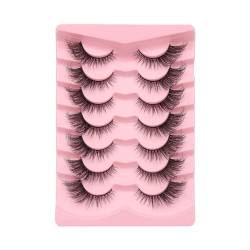 Wimpern Mit Natürlichem Look Wispy Fuzzy Nerz Fuchs Augenwimpern Sets Packung Mit Künstlichen Nerz Fuzzy Wimpern Für Falsche Augen Packung Mit Füchsenaugen Falschen Wimpern Augenwimpern Cluster von SueaLe