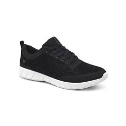 Suecos Unisex Seele Velvety Sneaker, Black, 36 EU von Suecos