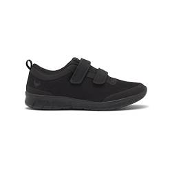 Suecos Unisex Velcro Seele Sneaker, Schwarz, 36 EU Schmal von Suecos