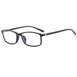 Suertree Blaulichtfilter Distanz Brille Damen Myopia Brille Leichte Kurzsichtige Brille für Herren Schwarz -1.5 Dioptrien TZ2821 von Suertree