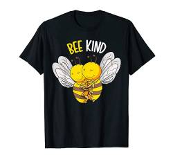 Bee Kind Bienen Kinder Mädchen Damen T-Shirt von Süße Bienen Liebhaber Geschenke