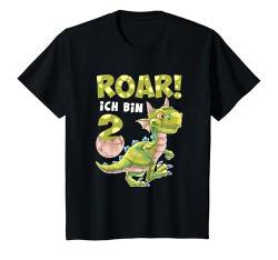 Kinder Geburtstagsshirt 2 Jahre Junge Dinosaurier Geschenk Dino T-Shirt von Süße Dino Geburtstag TShirts