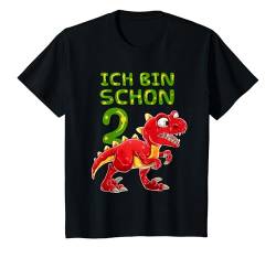 Kinder Geburtstagsshirt 2 Jahre Junge Dinosaurier Geschenk Dino T-Shirt von Süße Dino Geburtstag TShirts