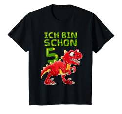 Kinder Geburtstagsshirt 5 Jahre Junge Dinosaurier Geschenk Dino T-Shirt von Süße Dino Geburtstag TShirts