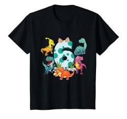 Kinder Geburtstagsshirt 6 Jahre Junge Dinosaurier Dino Geschenk T-Shirt von Süße Dino Geburtstag TShirts