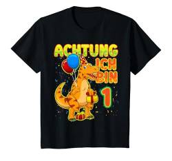 Kinder Ich bin 1 Geburtstag Erster Jungen Dino Dinosaurier T-Rex T-Shirt von Süße Dino Geburtstag TShirts
