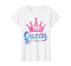 70. Geburtstag Süßes Krone Queen für Frau 70 Jahre T-Shirt von Süße Geburtstag Geschenke für Frauen Damen