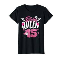 45. Geburtstag Süßes Krone Queen für Frau 45 Jahre T-Shirt von Süße Geburtstag Geschenkidee für Frauen Damen