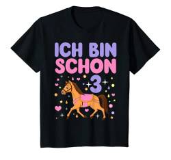 Kinder 3. Geburtstag Pferd 3. Jahre Mädchen Ich Bin 3 Süßes Pferde T-Shirt von Süße Geschenke Zum Geburtstag Für Mädchen & Junge