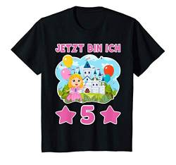 Kinder 5. Geburtstag 5 Jahre Mädchen Prinzessin Jetzt Bin Ich 5 T-Shirt von Süße Geschenke Zum Geburtstag Für Mädchen & Junge