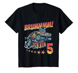 Kinder 5.Geburtstag Auto Junge 5 Jahre Rennauto Ich Bin 5 Rennwagen T-Shirt von Süße Geschenke Zum Geburtstag Für Mädchen & Junge