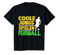 Kinder Coole Jungs Spielen Fußball Fußballverein Fußballmannschaft T-Shirt von Süße Geschenke Zum Geburtstag Für Mädchen & Junge