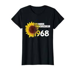 54. Geburtstag Ein Wahrer Sonnenschein Seit 1968 Sonnenblume T-Shirt von Süße Jahrgang Geburtstag Mädchen Frauen Geschenke