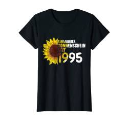 Damen 27. Geburtstag Ein Wahrer Sonnenschein Seit 1995 Sonnenblume T-Shirt von Süße Jahrgang Geburtstag Mädchen Frauen Geschenke