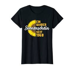 Damen 54. Geburtstag Ein Wahrer Sonnenschein Seit 1968 Sonnenblume T-Shirt von Süße Jahrgang Geburtstag Mädchen Frauen Geschenke